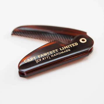 Складной карманный гребень для усов Captain Fawcett Folding Pocket Moustache Comb (CF.87T) &mdash; Ювелирная точность стайлинга k1497 фото