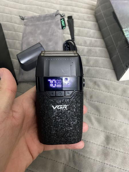 Чоловіча електробритва (шейвер) VGR V-640S &mdash; 3 швидкості та металевий корпус e1600 фото
