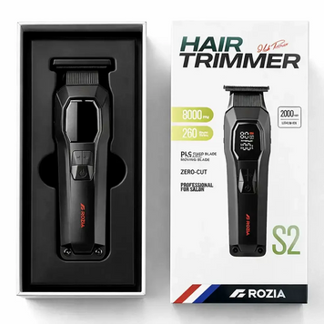 Профессиональный триммер ROZIA S2 Black (8000 об/мин, DLC-лезвия, Type-C) t836 фото