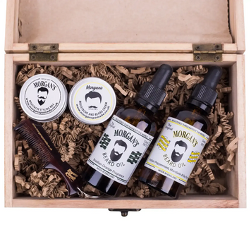 Подарунковий набір для бороди Morgan's Beard Oil Combo Chest &mdash; Скарбниця для ідеального грумінгу k1558 фото