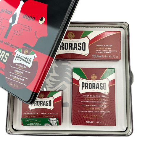 Набір подарунковий для гоління з 3-х предметів Proraso Red Vintage Selection Primadopo К11 фото