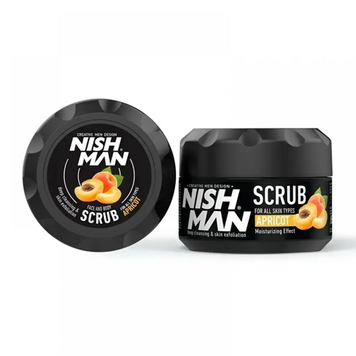Чоловічий скраб для обличчя з екстрактом абрикоса Nishman Apricot Face Scrub 300 мл k1024 фото