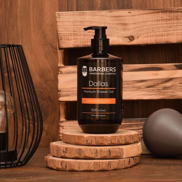 Чоловічий гель для душу Barbers Dallas 500мл k306 фото
