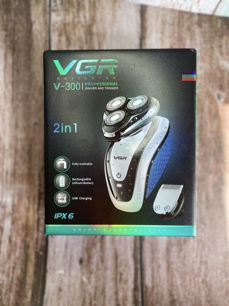 Акумуляторна електробритва 2в1 VGR V-300 e003 фото