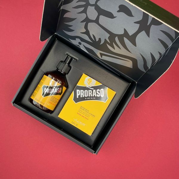 Набір для догляду за бородою Proraso Wood And Spice (shm/200ml + balm/100ml) К103 фото