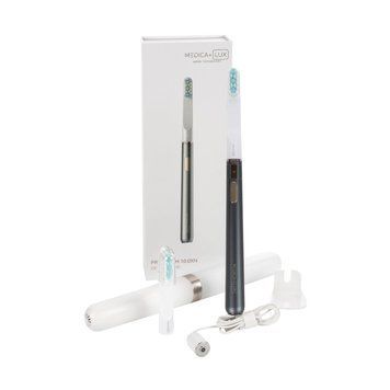 Отбеливающая звуковая зубная щетка MEDICA+ Lux 10ХN Aluminum Portable Grey (Japan) 50999 фото