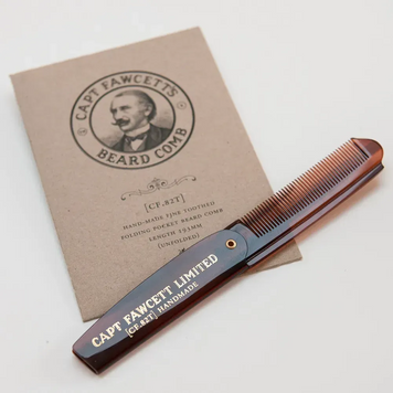 Складной карманный гребень для бороды Captain Fawcett Folding Pocket Beard Comb (CF.82T) &mdash; Мастерство в деталях k1496 фото