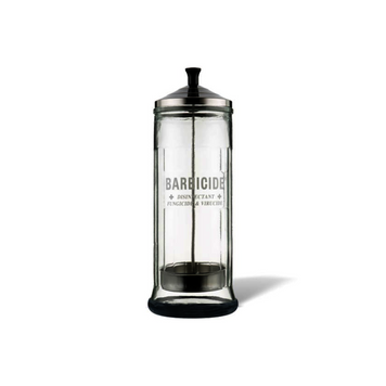Стеклянная емкость для дезинфекции инструментов Barbicide Jar (1100 мл) k994 фото